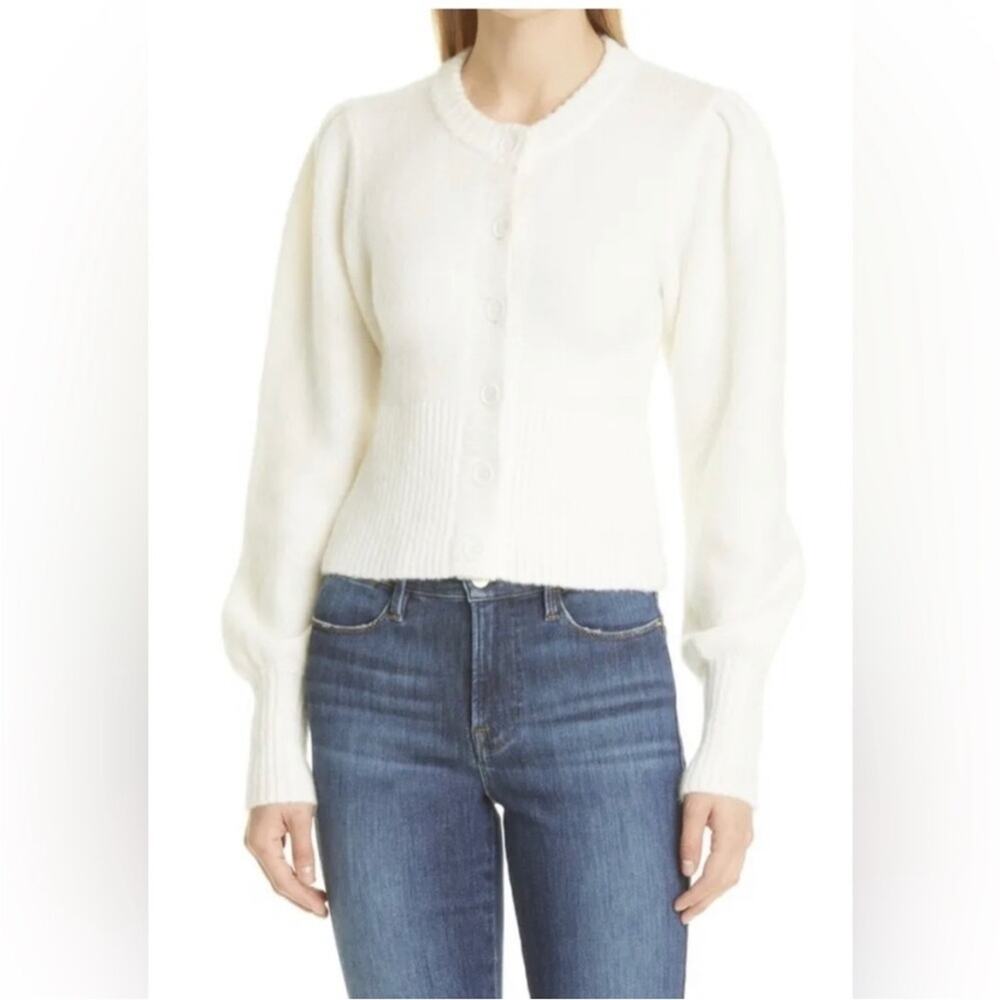 BAUM UND PFERDGARTEN Catia cream wool cardigan an sweater SMALL